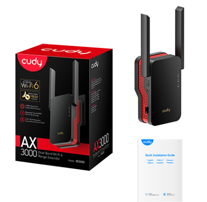 מגדיל טווח Cudy RE3000 AX3000 Dual Band Wi-Fi 6