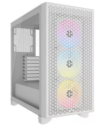 מארז Corsair 3000D RGB AIRFLOW Mid Tower CASE White