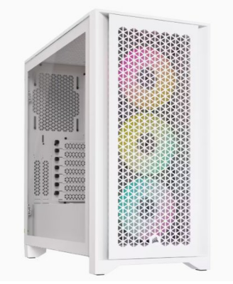 מארז CORSAIR iCUE 4000D RGB AIRFLOW Mid Tower White