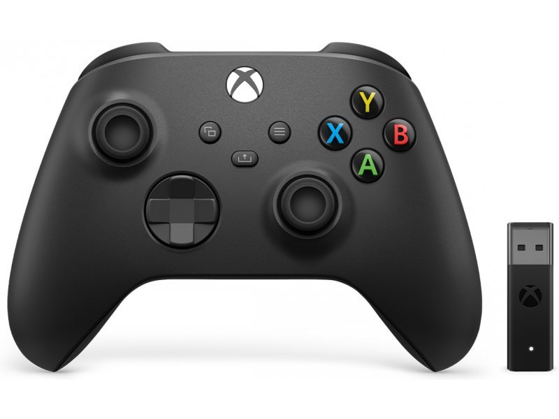 שלט XBOX SERIES CONTROLLER BLACK + BLUETOOTH ADAPTER FOR PC