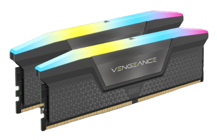 זיכרון לנייח CORSAIR VENGEANCE RGB 32GB 2x16GB DDR5 6000MHz C36