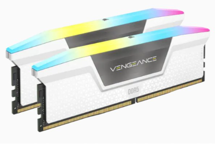 זכרון לנייח CORSAIR Vengeance RGB 32GB 2x16GB DDR5 5600 C40 White