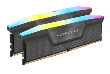 זיכרון לנייח Corsair Vengeance RGB DDR5 32GB 2X16 6200MHZ C36 kit BLK