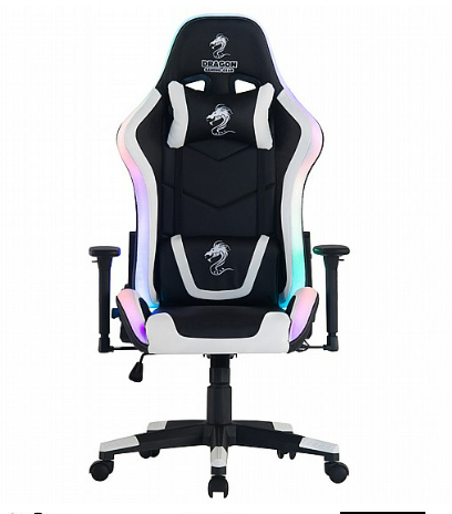 כיסא גיימינג Dragon Space White RGB דרגון