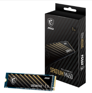 כונן אחסון MSI SSD 1TB SPATIUM M450 PCIe 4.0 NVMe M.2 2280 5Y