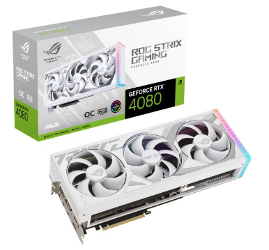 כרטיס מסך ASUS ROG Strix GeForce RTX 4080 16GB GDDR6X White