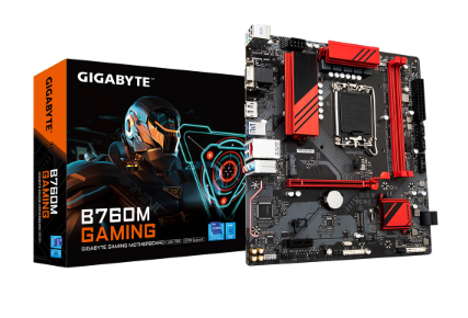 לוח אינטל דורות 12-14 Gigabyte B760M GAMING DDR5 2.5GB LAN Type-C