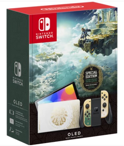 Nintendo Switch (דגם OLED) – מהדורת The Legend of Zelda: Tears of the Kingdom אחריות יבואן לשנה