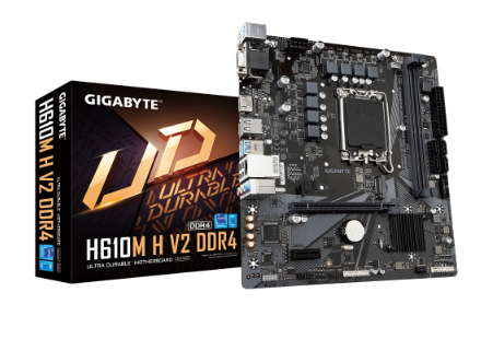לוח לאינטל Gigabyte H610M H DDR4 V2 REV1.0 VGA HDMI