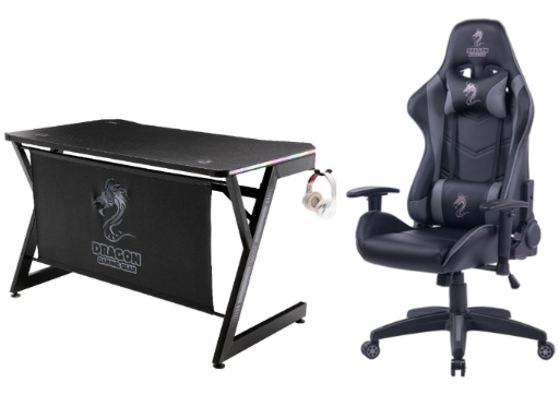באנדל כיסא גיימינג Dragon Viper + שולחן גיימינג T7 RGB