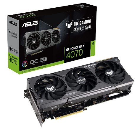 כרטיס מסך ASUS TUF Gaming GeForce RTX™ 4070 12GB GDDR6X OC Edition