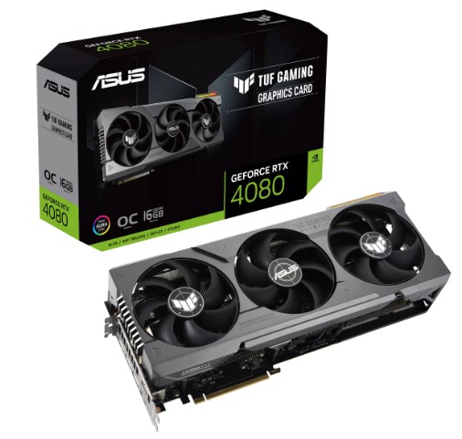 כרטיס מסך ASUS TUF Gaming GeForce RTX™ 4080 16GB GDDR6X OC Edition