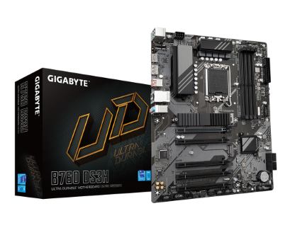 לוח אם אינטל Gigabyte B760 DS3H DDR5 ATX DP HDMI LGA1700