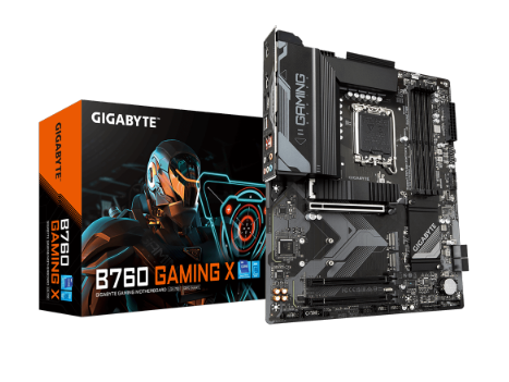 לוח למעבדי אינטל Gigabyte B760 Gaming X DDR5 ATX LGA1700