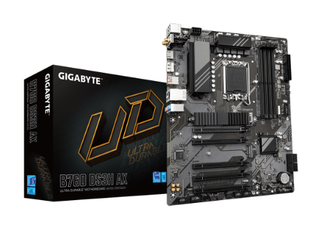 לוח אם אינטל Gigabyte B760 DS3H AX DDR5 ATX DP HDMI LGA1700 WIFI6