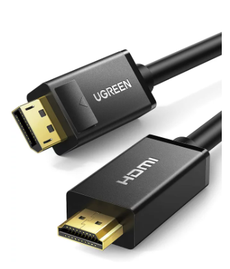 כבל UGREEN 10238 DP Male To HDMI Male Cable 1M