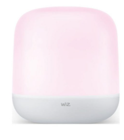 מנורת שולחן חכמה מעוצבת בגימור לבן Hero WiZ smart Porta 9W 27-65K RGB