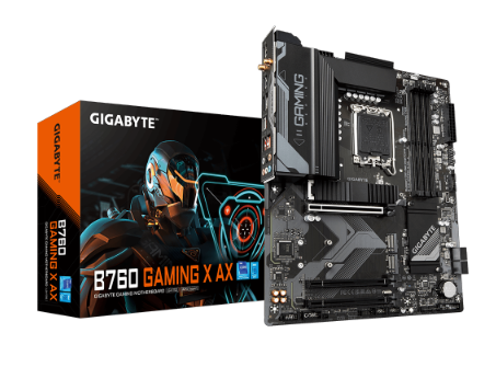 לוח למעבדי אינטל Gigabyte B760 Gaming X AX DDR5 ATX LGA1700 WIFI6