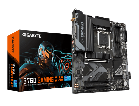 לוח למעבדי אינטל Gigabyte B760 Gaming X AX 1.2 DDR5 ATX WIFI6
