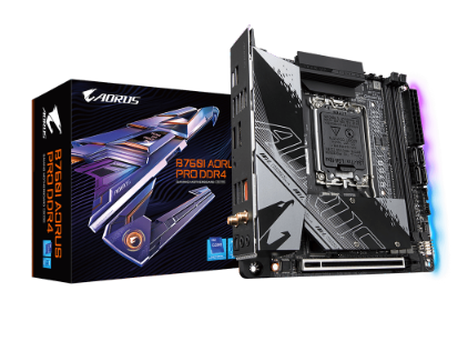 לוח אם Gigabyte B760I AORUS PRO DDR4 Micro-ITX DP HDMI