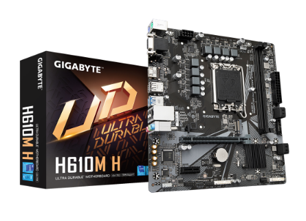 לוח לאינטל Gigabyte H610M H DDR5 VGA HDMI