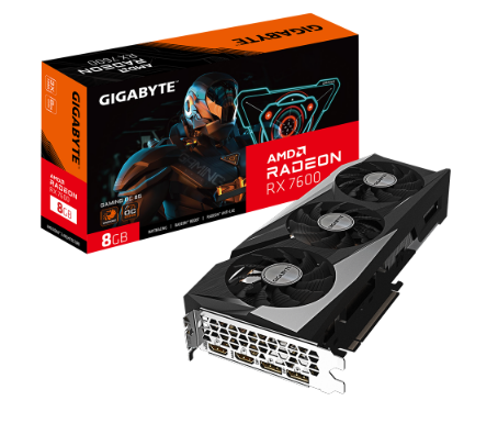 כרטיס מסך Gigabyte RADEON RX 7600 Gaming OC 8GB