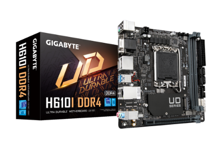 לוח אם Gigabyte H610i DDR4 Mini-ITX LGA1700 VGA HDMI 2XDP