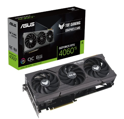 כרטיס מסך  Asus TUF Gaming OC RTX 4060Ti 8GB GDDR6 HDMI 3xDP