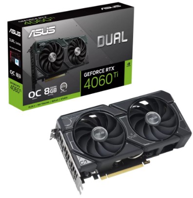 כרטיס מסך  Asus Dual OC RTX 4060Ti 8GB GDDR6 HDMI 3xDP