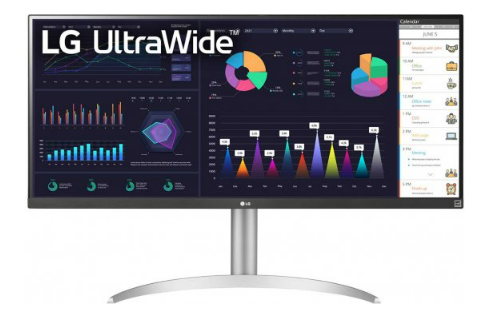 מסך מחשב LG UltraWide 34WQ650-W UWFHD LED IPS 34'' VESA DisplayHDR 400 FreeSync - לבן
