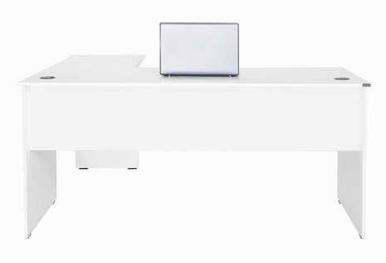 שולחן מחשב פינתי דניאל צבע לבן