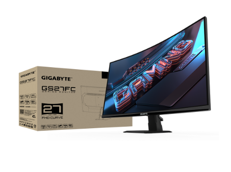 מסך גיימינג קעור Gigabyte GS27FC FHD VA 1MS HDR Ready 180Hz