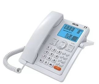 טלפון שולחני עם צג רחב ושיחה מזוהה ALCOM 5933W
