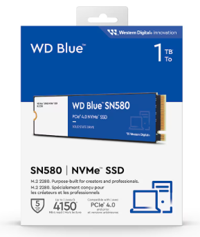 כונן אחסון Western Digital Blue SN580 NVMe Gen4.0