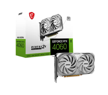 כרטיס מסך MSI GeForce RTX 4060 VENTUS 2X WHITE 8G OC