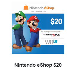 קוד למשתמש אמריקאי Nintendo eShop $20