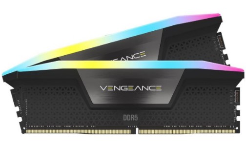 ז. לנייח CORSAIR VENGEANCE RGB 32GB 2x16GB DDR5 6000MHz C36 1.4V