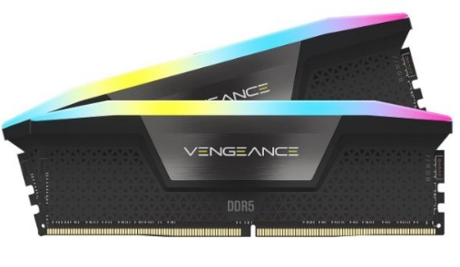 זיכרון לנייח CORSAIR VENGEANCE RGB 48GB 2x24GB DDR5 6000MHz C36