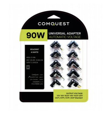 ספק כח אוניברסלי למחשבים ניידים 90W דגם FCY-90W חברת ComQuest