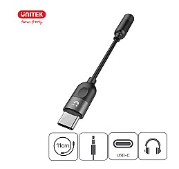 מתאם UNITEK USB-C to 3.5mm M1204A