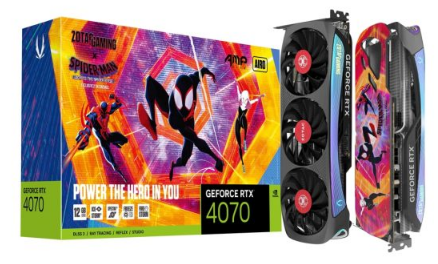 כרטיס מסך ZOTAC GeForce RTX 4070 12GB AMP AIRO SPIDER MAN ATSV