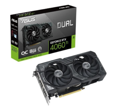 כרטיס מסך ASUS GeForce RTX 4060 Ti DUAL OC 8GB GDDR6