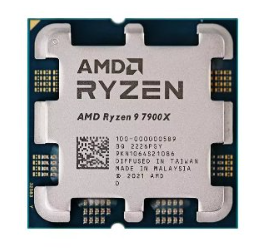 מעבד AMD ZEN4 R9 7900X Tray no Fan AM5 TDP 170W Up to 5.6Ghz 12Cr