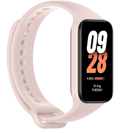 צמיד כושר חכם דגם ורוד Xiaomi Smart Band 8 Active יבואן רשמי