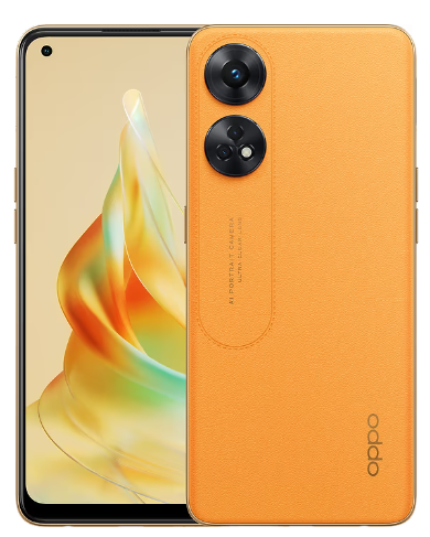 סמארטפון Oppo Reno 8T 256GB 8GB RAM CPH2481 - צבע כתום שקיעה שנתיים אחריות ע"י היבואן הרשמי