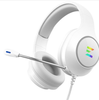 אוזניות גיימינג עם מיקרופון זלמן Zalman ZM-HPS310W 7.1 Surround Gaming Headset White USB