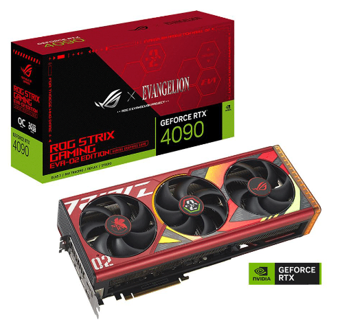 כרטיס מסך ROG Strix GeForce RTX 4090 24GB GDDR6X OC EVA-02 Edition