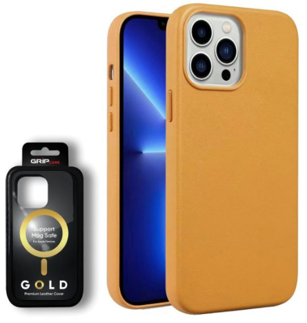 Grip Case Gold MagSafe צבע צהוב לאייפון 14 פרו