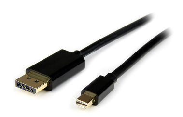כבל DisplayPort זכר לחיבור Mini DisplayPort זכר באורך 1.8 מטר Gold Touch