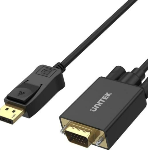 כבל Adapter Unitek DisplayPort-VGA 1.8m